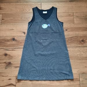 Fresh Produce Casual Striped Fish Patch Beachy Cotton Tank Dress